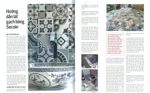 Secoin - Hướng dẫn lát gạch bông